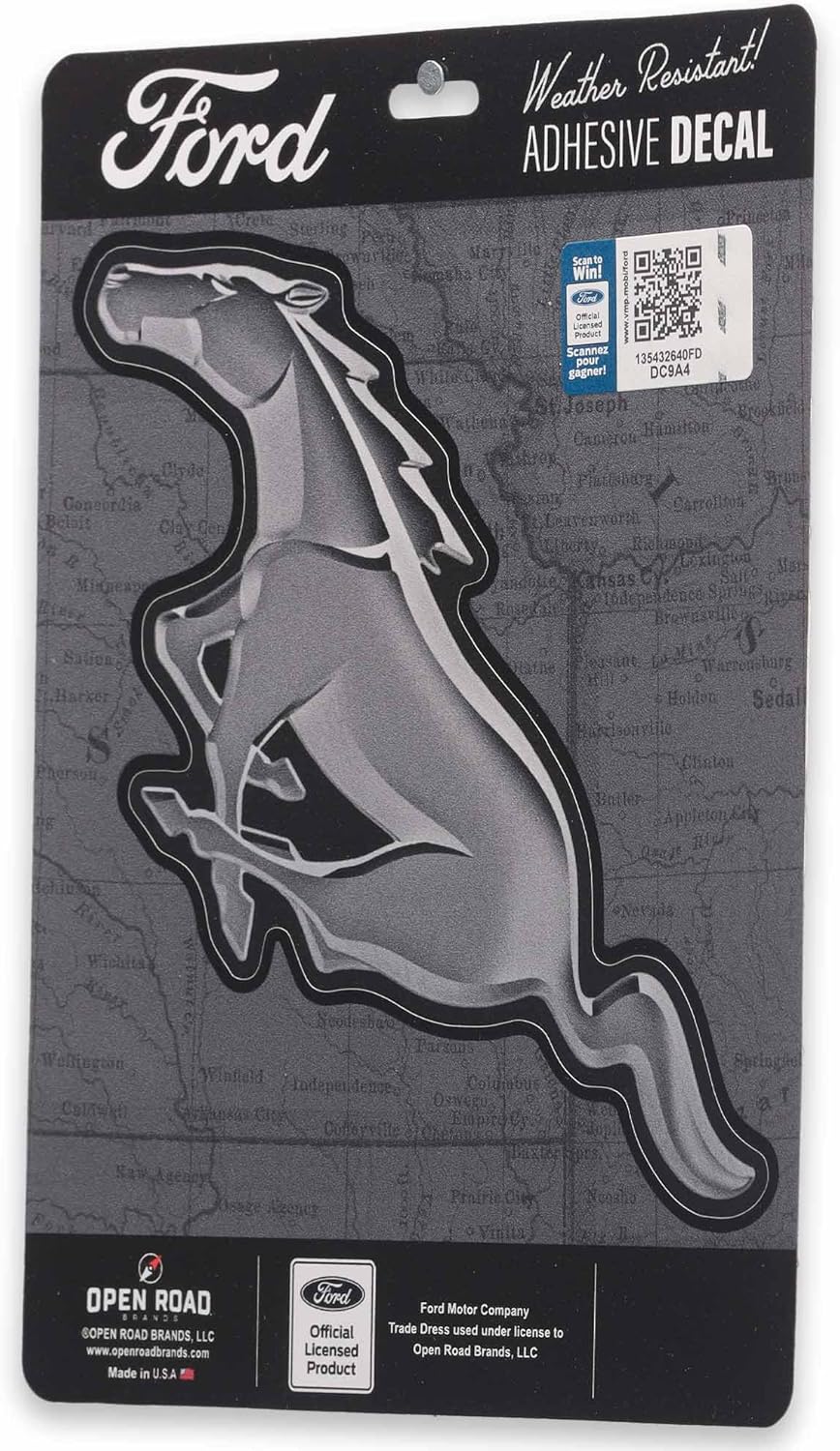Ford Mustang Horse Logo Adhesive Vinyl Decal - Fun Ford Mustang Sticker for Car, Window, Water Bottle or Laptop - Image 2