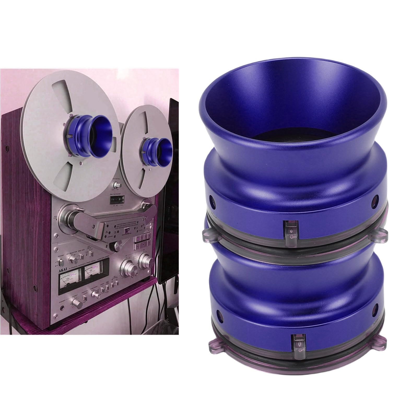 Alomejor NAB Hub Adapters, 10 Inch Size (PURPLE)