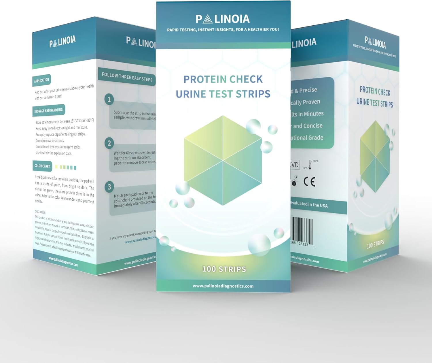 Double-Check Protein Test Strip Kit - 2X More Dependable Protein Test for Urine, Protein Urinalysis Home Urine Test Strip for Kidney Function Assessment (100 CT) - Image 7
