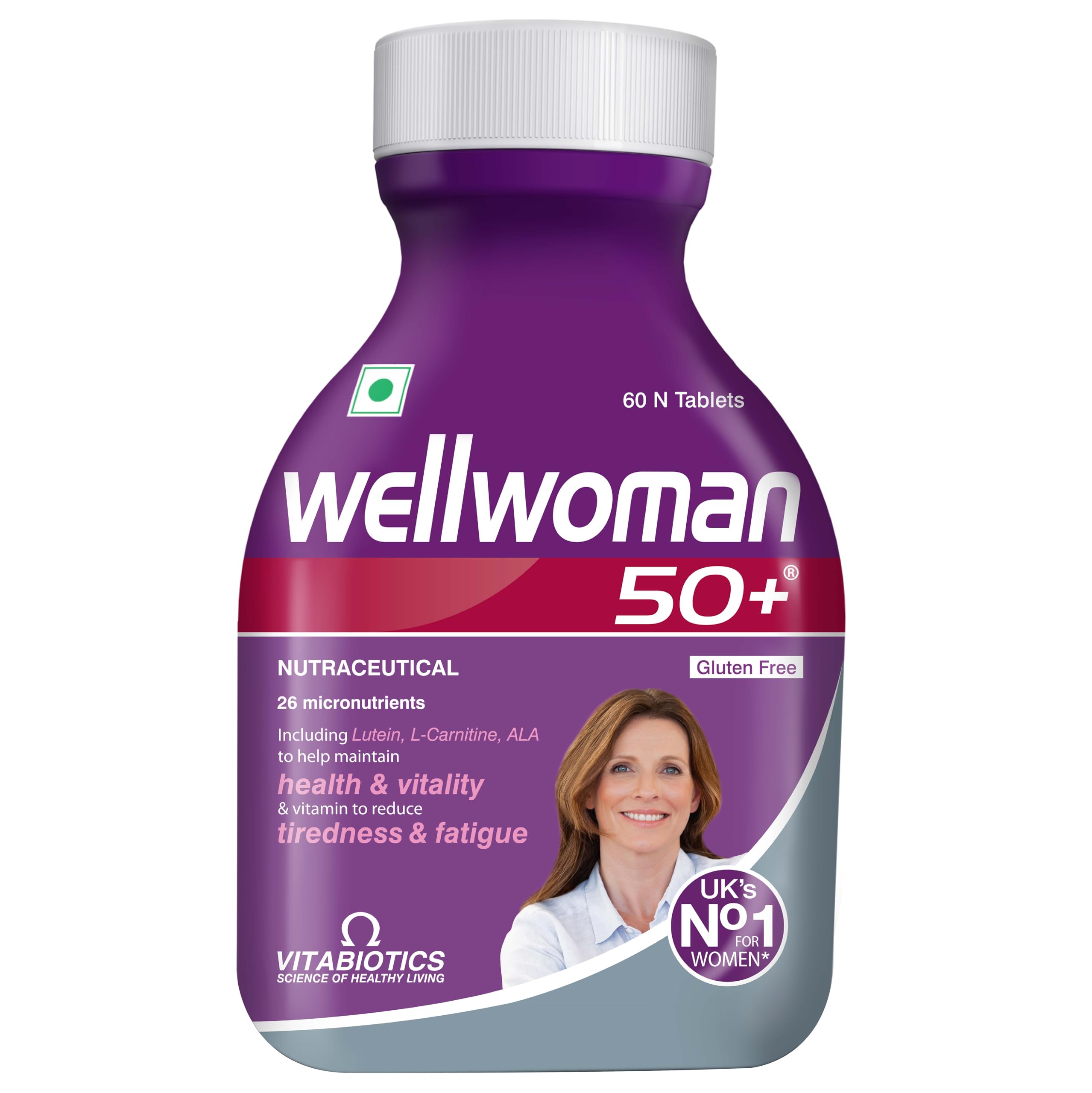 Wellwoman 50+ Multivitamin for Women | With Lutein, L-Carnitine, ALA & 26 Micronutrients | Daily Nutritional Support for Women Over 50 | 60 Tablets-image-13