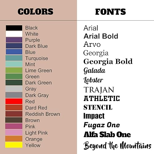 Miniatura 3 de Anley Calcomanía de vinilo personalizada para puerta – Letras personalizadas con nombres de números para puerta delantera, vidrio, buzón y