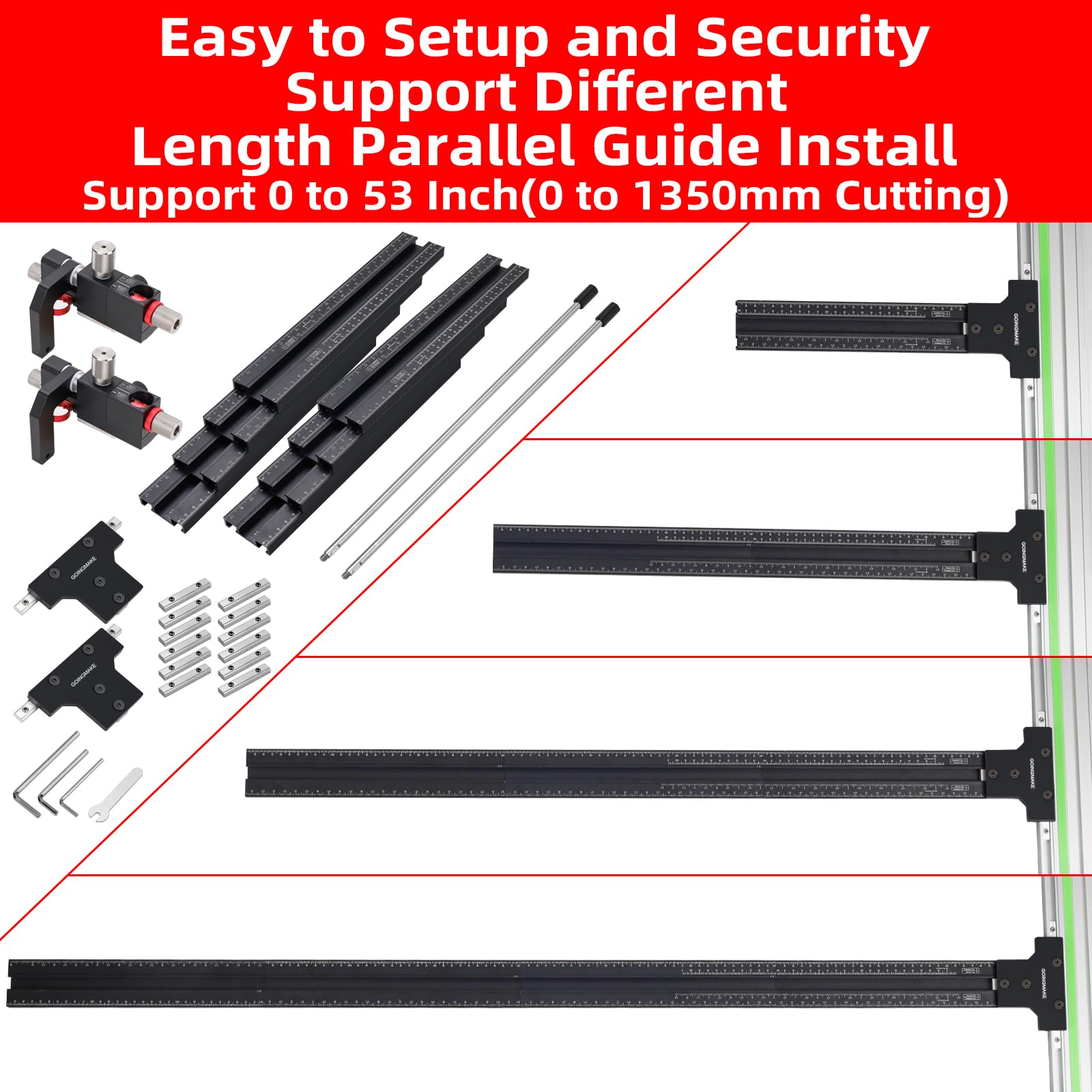 Track Saw Parallel Guide - Perfect Rip Cuts -7