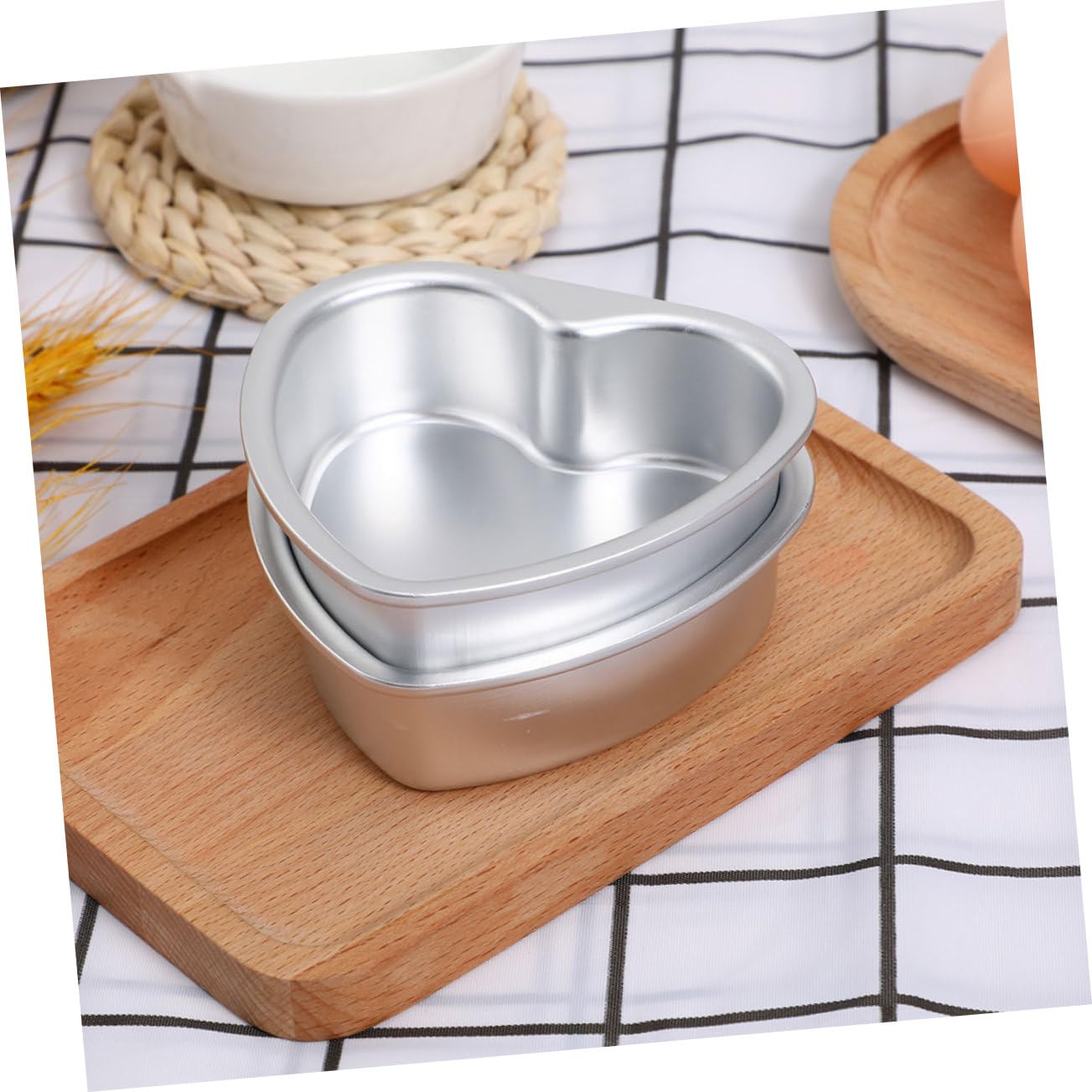 IMIKEYA 5 Pièces Moule À Gâteau En Forme De Coeur Moules À Pâtisserie Plats De Cuisson Pour Four Poêle À Griller Plat À Rôtir Moule À Gâteau Amovible Moule À Gâteau En Forme De Coeur