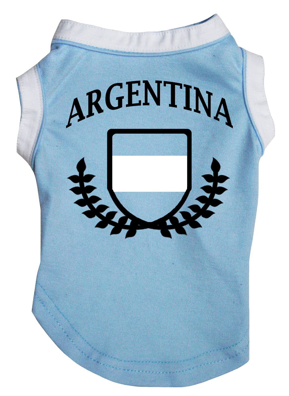 Chemise pour chien Argentine bleu XXXL aux finitions soignées