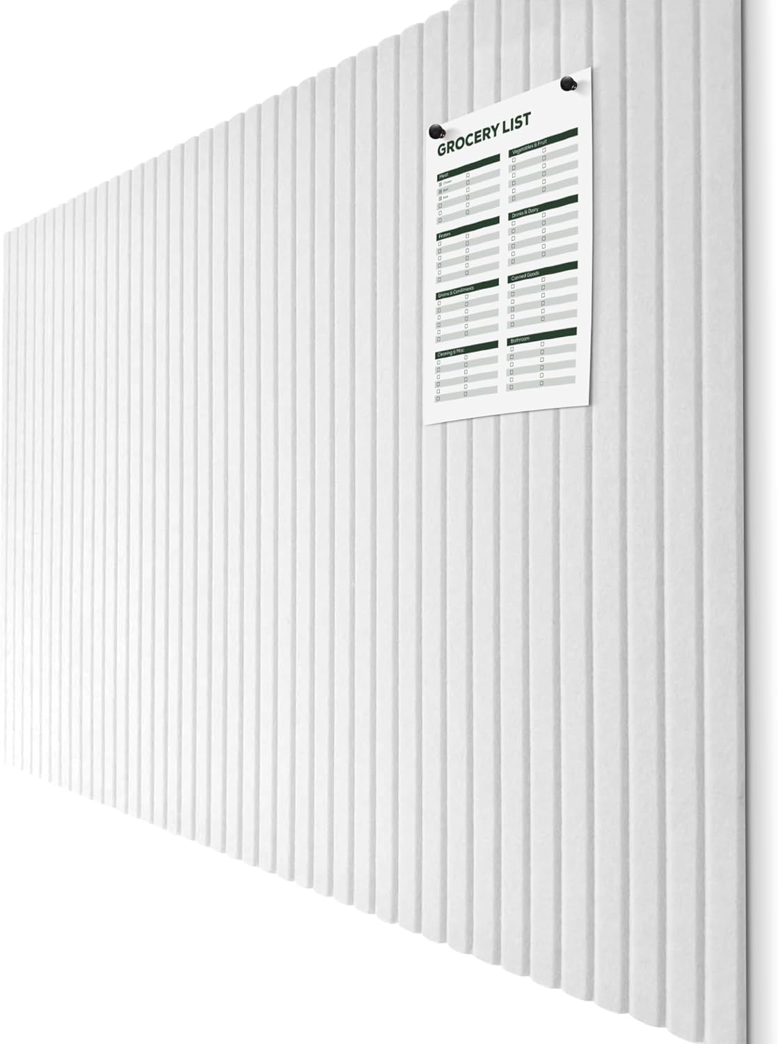 Large Cork Board for Office and Home -12 Pack- 11.8"x11.8" Wall Panel, Felt Tiles Bulletin Board with Removable Adhesive Tabs for Office Wall Decor, Push pin Board for Home Office Organizer (White)