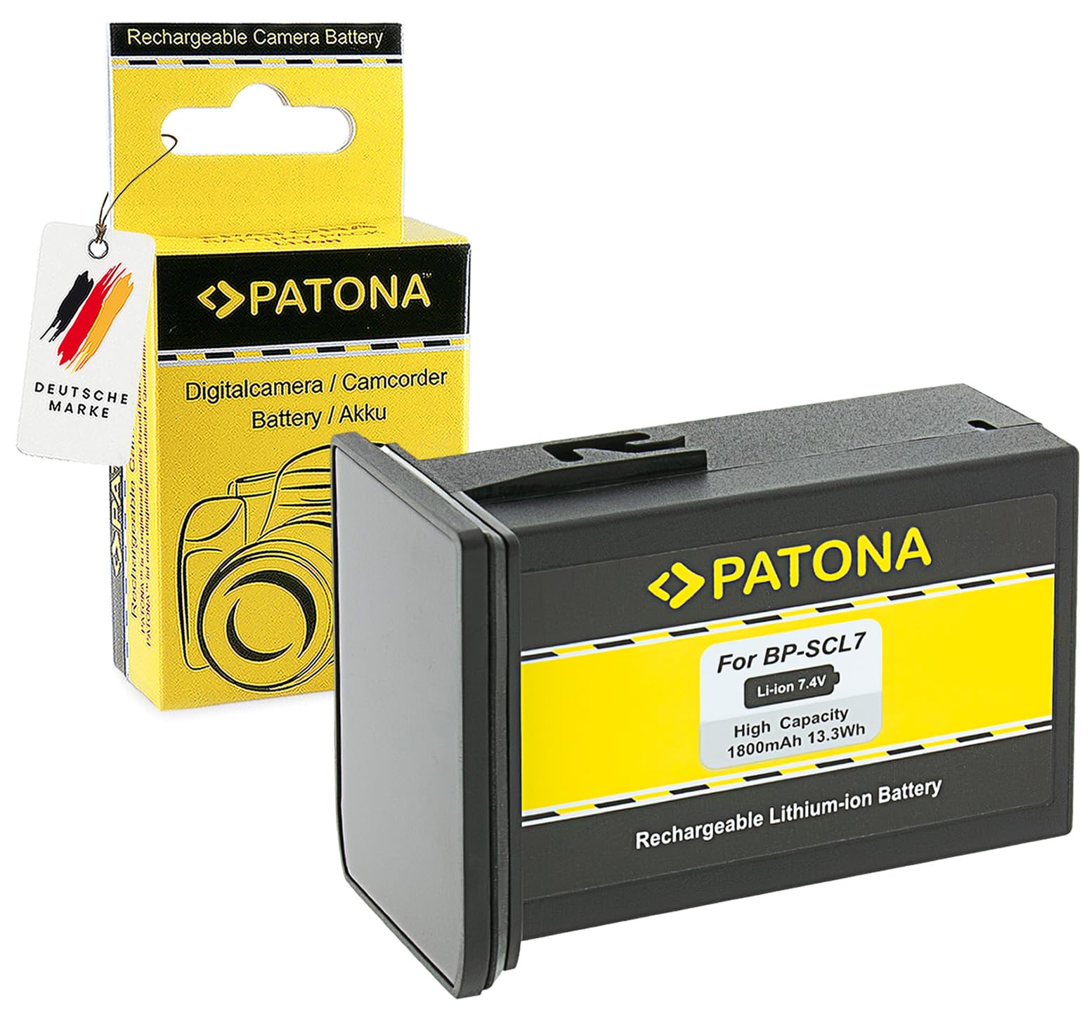 PATONA Batteria per Leica 24029 BP-SCL7, 1800mAh 13.3Wh 7.4V Li-Ion | Batteria per M11, M11P, M11M, 100% identica all'originale, con protezione da sovraccarica e cortocircuito