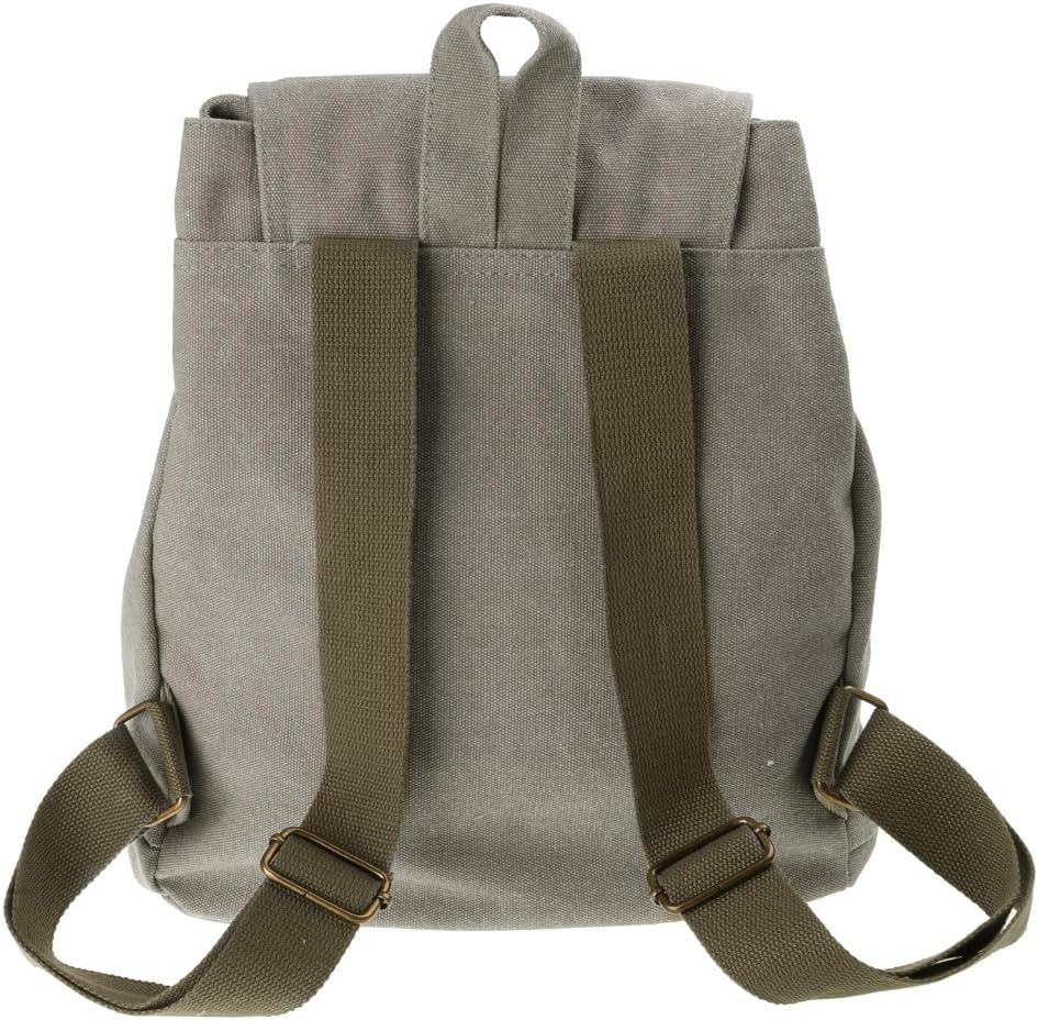 Stylish Canvas Backpack for Women Travel Daypack Trendy School Bag with Spacious Storage