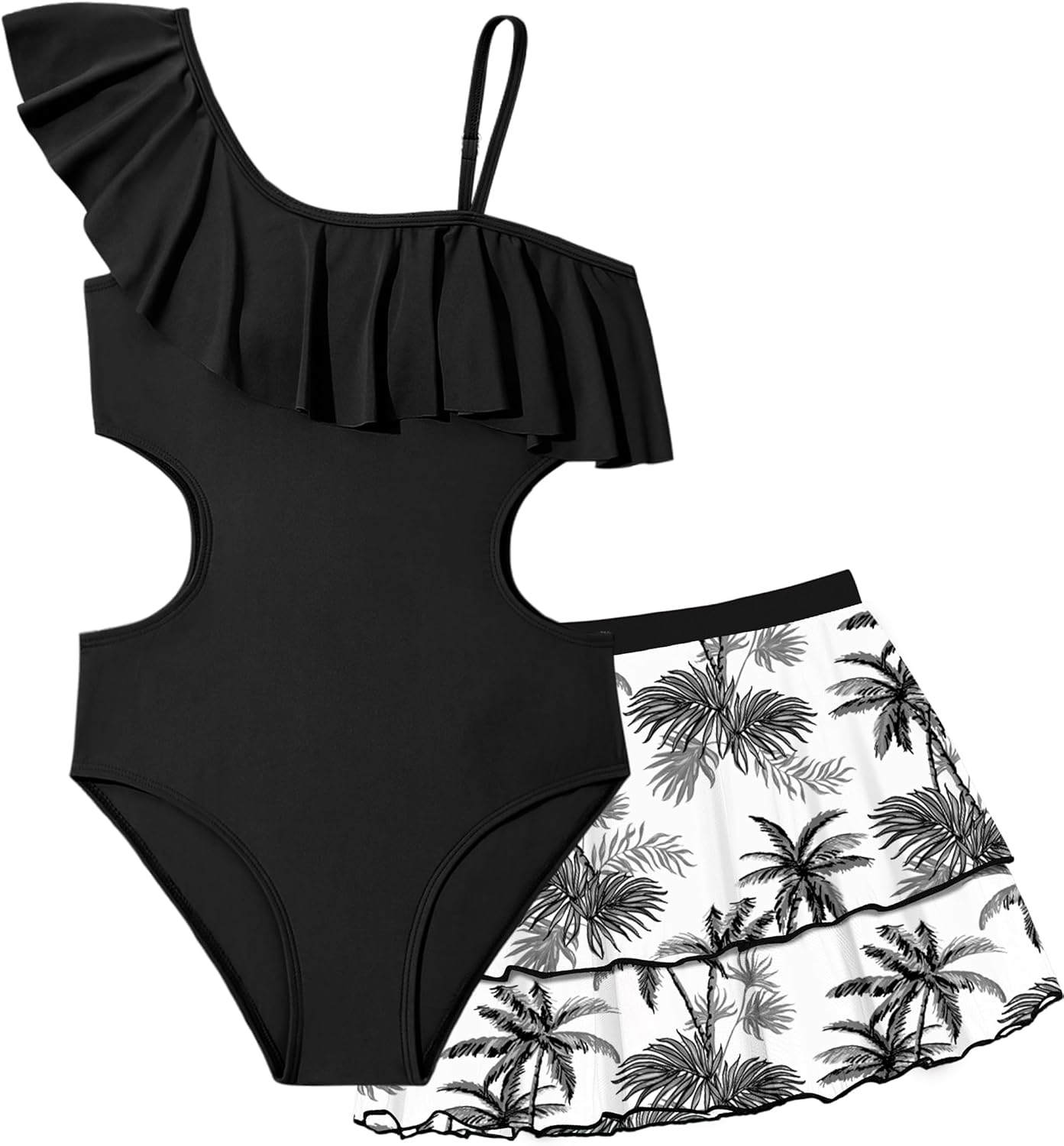 Girls One Piece Swimsuits Cut Out Swimsuit with Mesh Brunei Ubuy