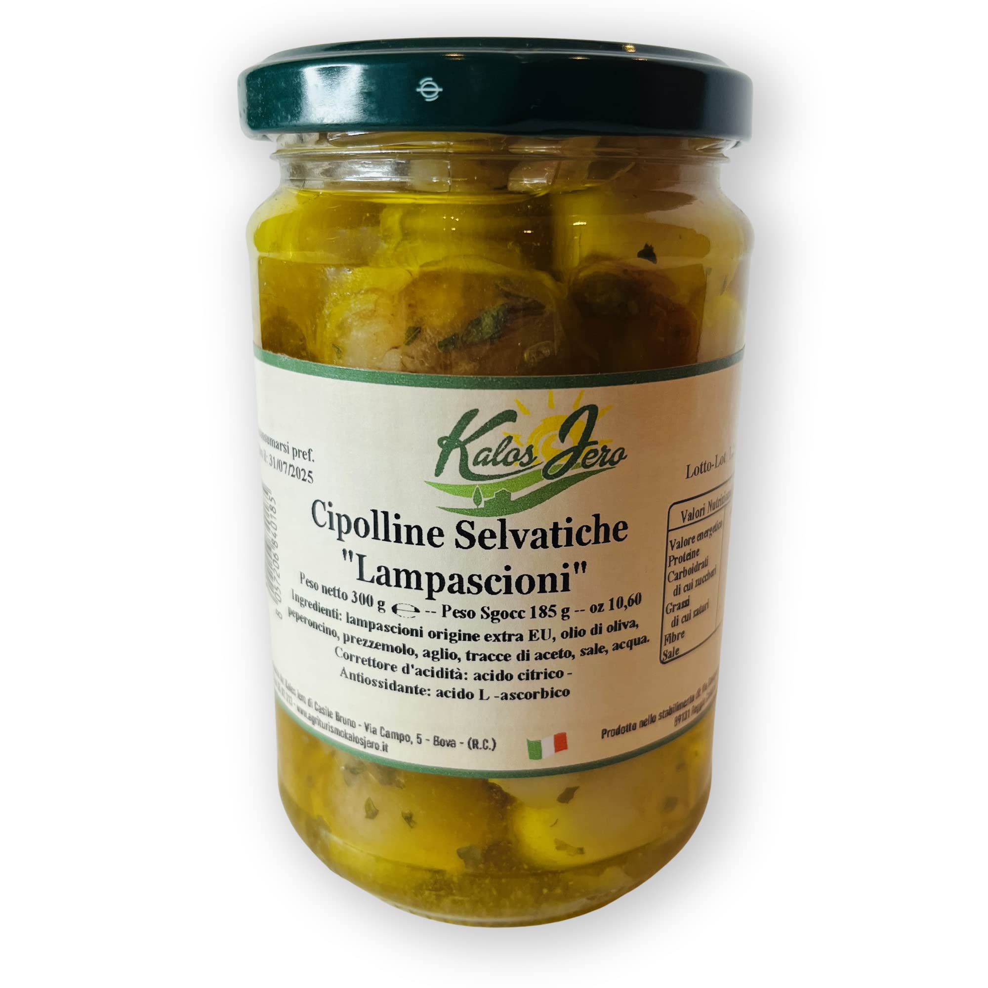 Promo Assaggio Specialità Calabresi, Melanzane a Filetti, Carciofi alla Calabrese, Cipolline Selvatiche Lampascioni, Cipolla Rossa di Tropea in Agrodolce - Kalos Jero