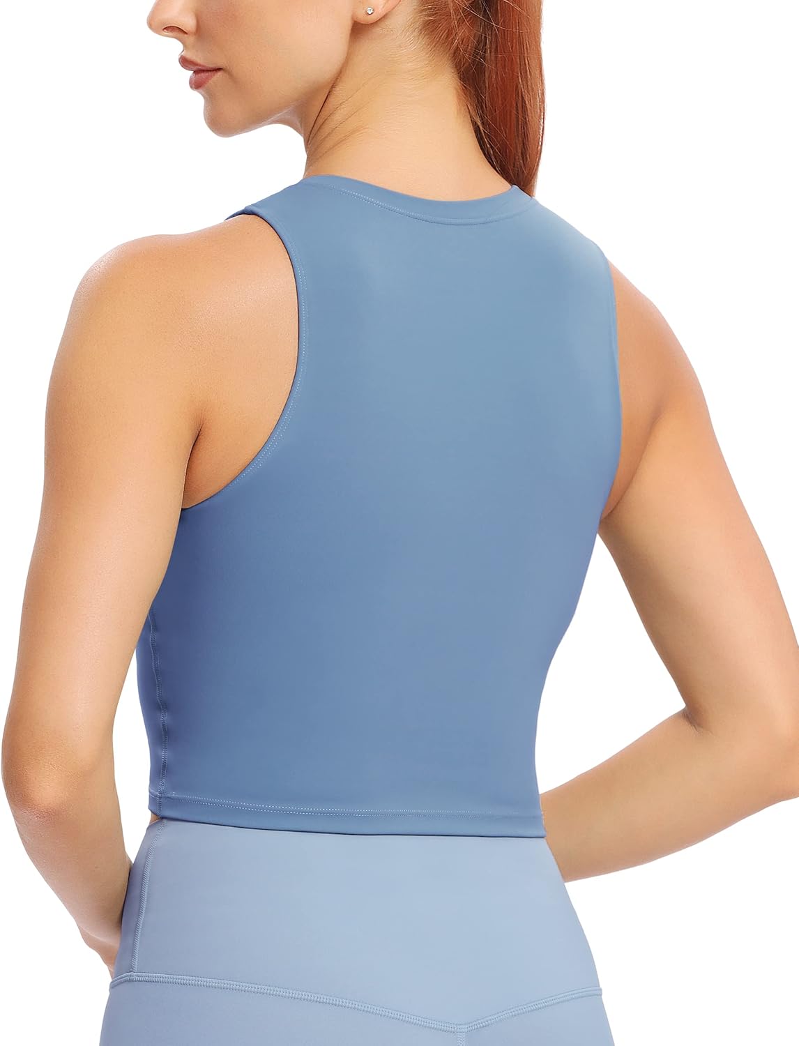 Natural Feelings Nudi Sports Bras for Women Removable Padded Yoga Tank Tops Sleeveless Fitness Workout Crop Tops - Image 4