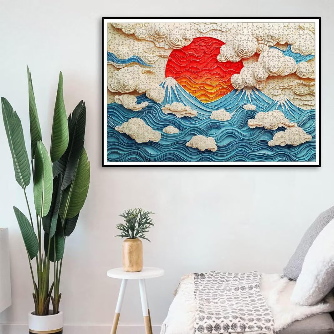 Puzzle Tramonto, Puzzle 1000 Pezzi Adulti per Decor, Regalo Donna -8424