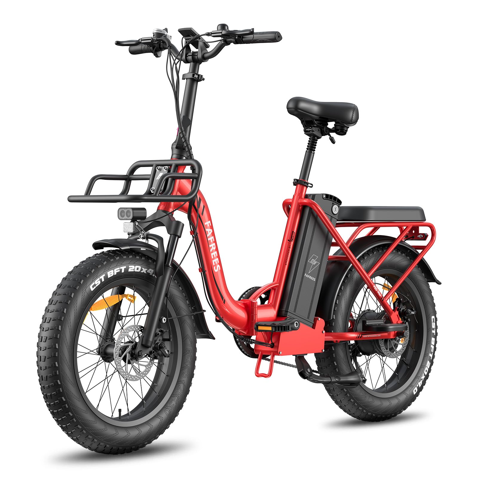 F20Max - Bicicletta elettrica pieghevole | Batteria da 48 V e 30 Ah, autonomia di 150 km, Motore brushless da 500 W，Freni a doppio disco，Pneumatici larghi 20*4,0