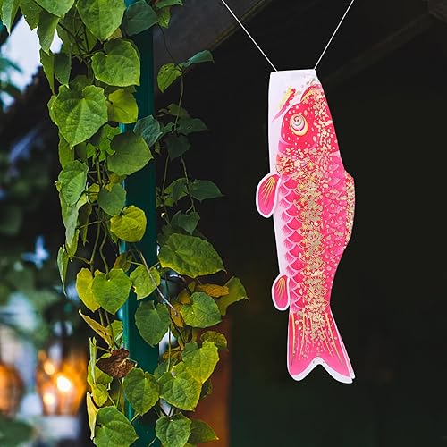 Miniatura 9 de jojofuny Viento de carpa japonesa, serpentina de carpa, decoración japonesa, bandera de pez, calcetines de viento Koi, para el hogar al aire libre,
