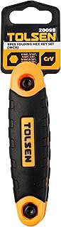 "Tolsen - 9Pcs Folding Hex Key Set (Inch)