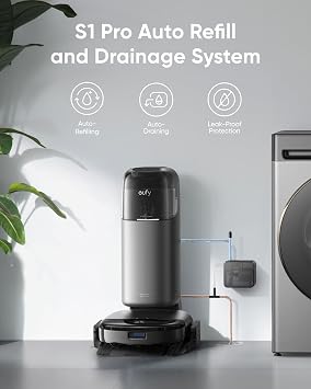 eufy Robot Vacuum Omni S1 Pro + Automatic Water Refill and Drainage System