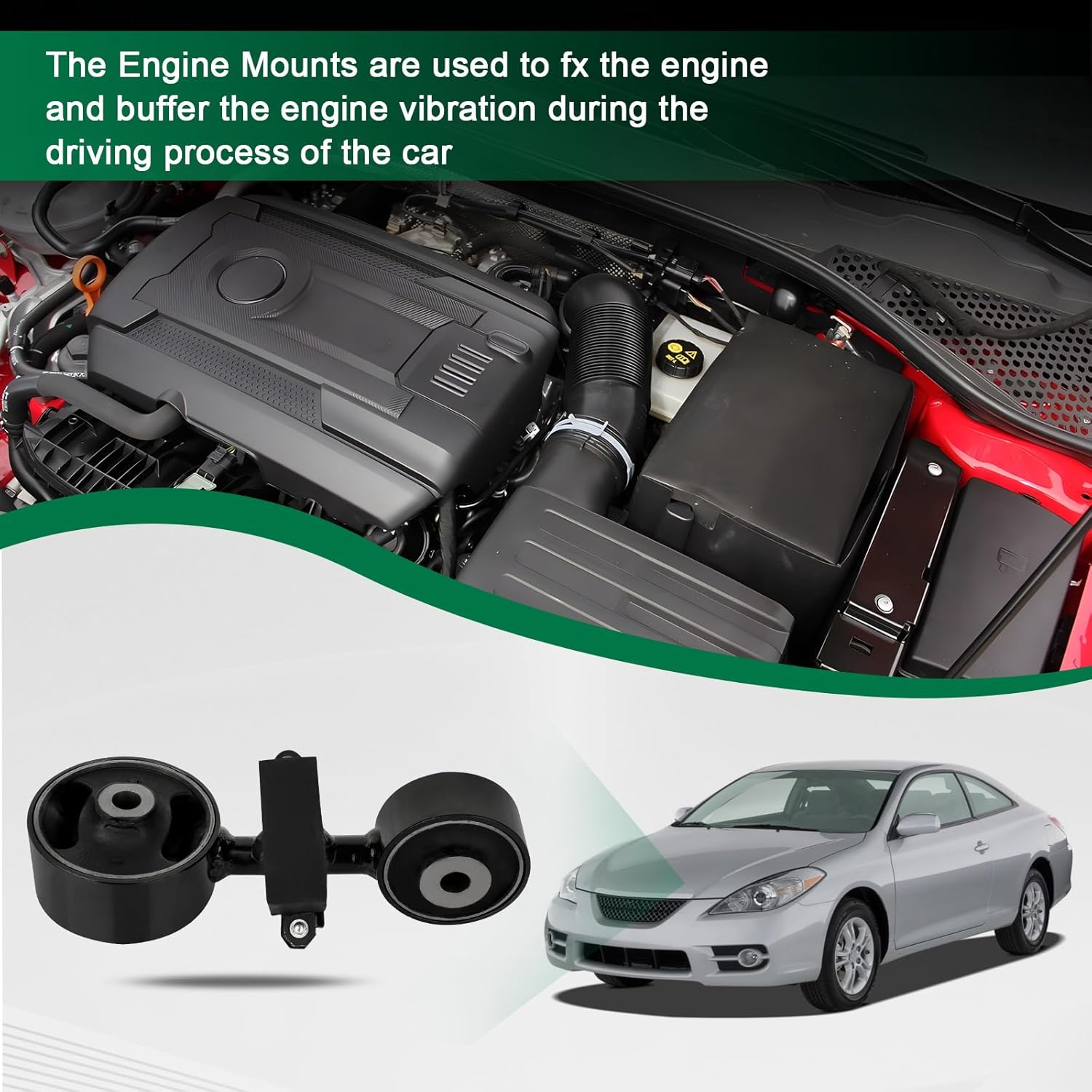SCITOO Engine Mount Torque Strut Mount Compatible with 2002-2006 for Toyota for Camry 2004-2008 for Toyota for Solara,OE A4204
