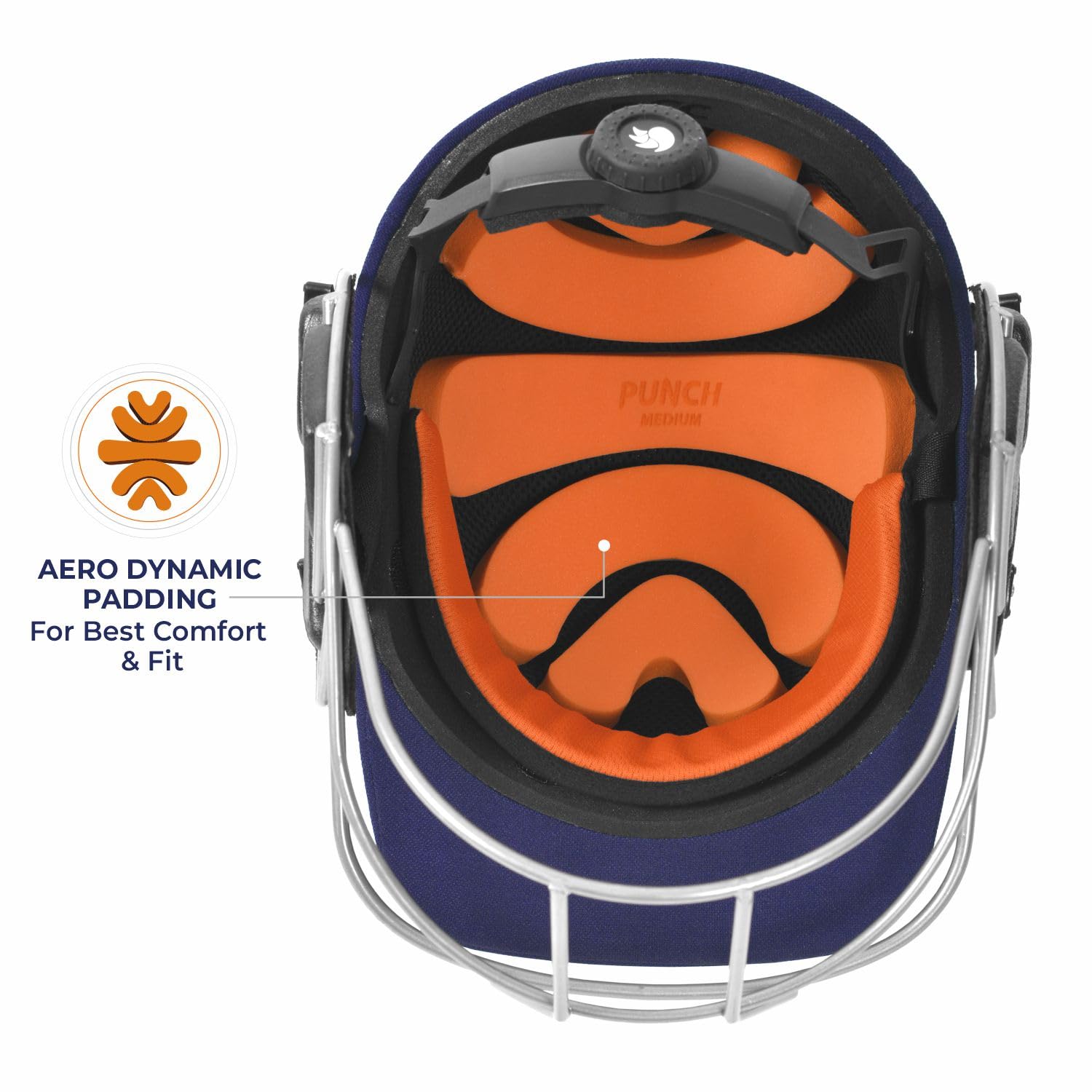 DSC Punch Cricket Helmet for Mens, Colour - Navy, Size - Large