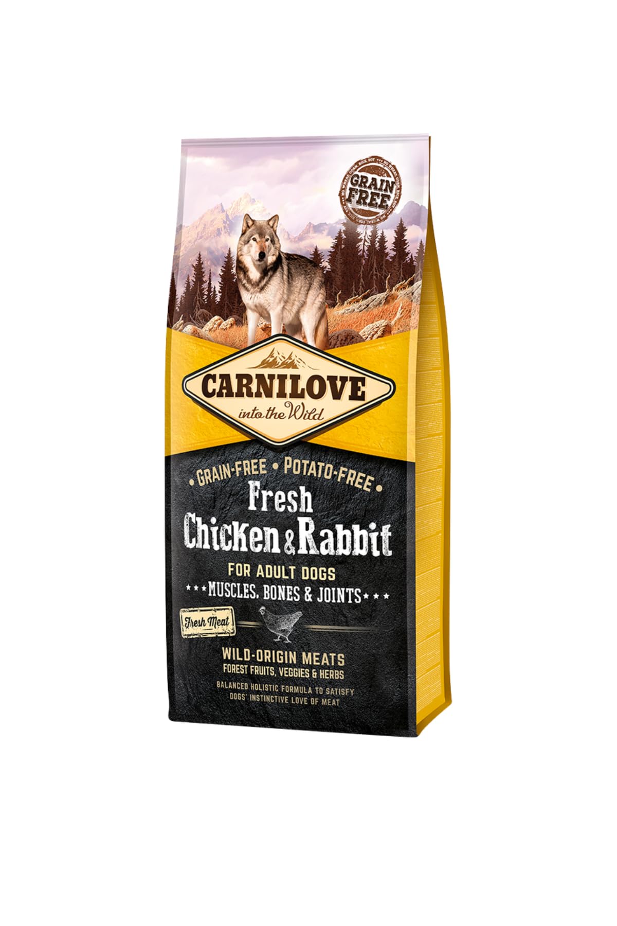 CARNILOVE CANINE ADULT FRESH POLLO CONEJO JOINTS 12KG