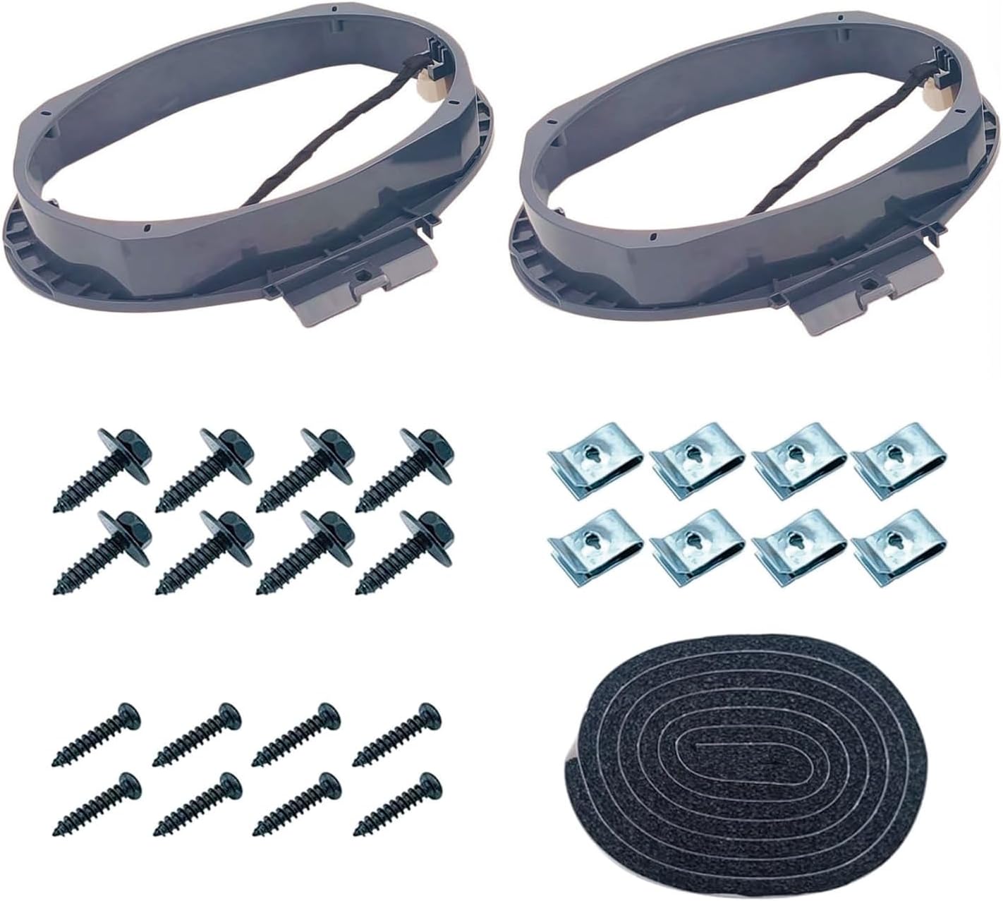 HLSA-115 6' x 9' Front Car Speaker Install Adapter, 2PCS