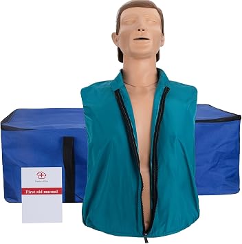 CPR Manikin - Professional Adult CPR Adult Manikin for First Aid Training Patient Education Teaching CPR Simulator Training Model Kit