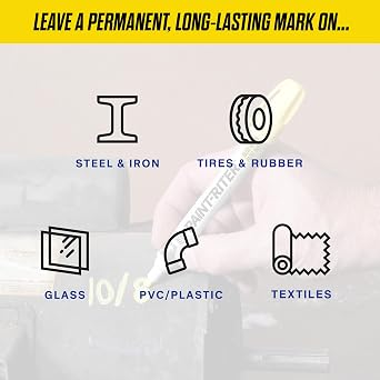 Markal 96053 Paint-Riter+ Valve Action Marker, Versatile Surface Compatibility, Bold Mark Size 1.8, Fluorescent Pink 12-Pack