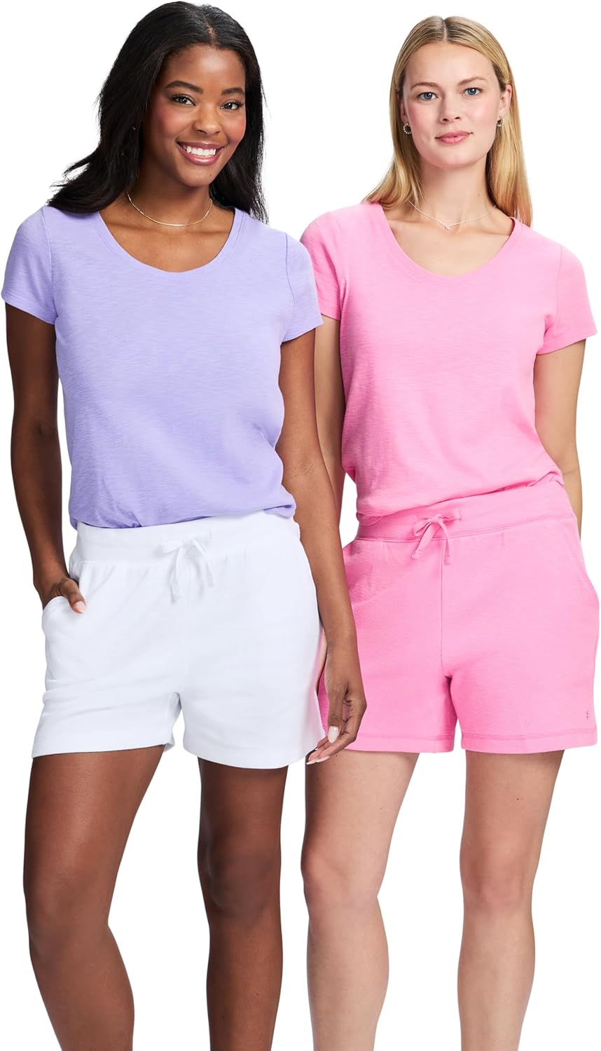 Izod Womens Shirt Active Athletic Lounge Short Sleeve Tee - Image 4