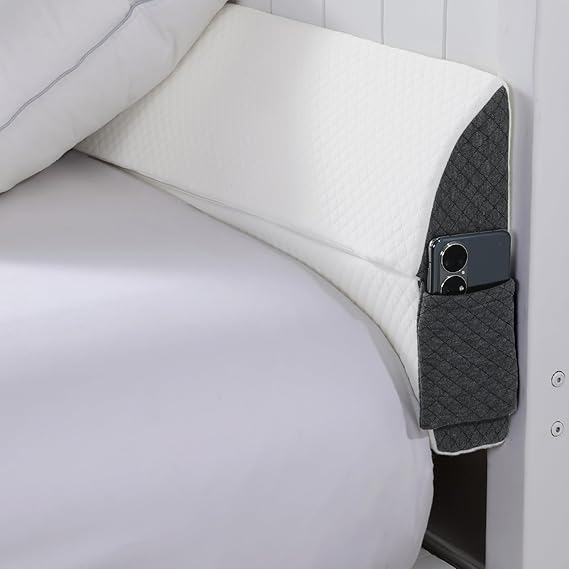 Bed Gap Space Filler, Matras Extender, Bed Gap Filler Hoofdboord Kussen Tussen Hoofdbord en Matras of Muur, met Verwijderbare Cover voor Koningin of Twin Full(#4,120x15x25cm