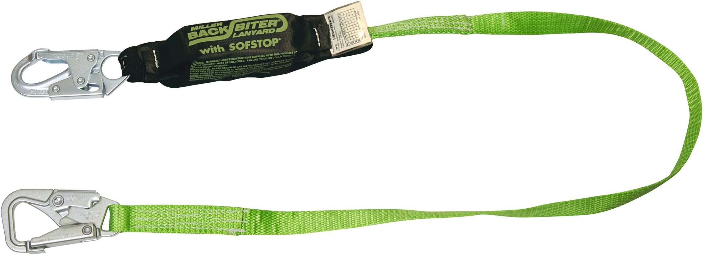 Honeywell Safety Products by 913B/6FTGN Backbiter Tie Back Lanyard, Green