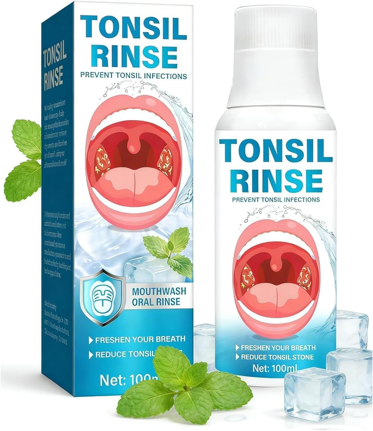 Tonsil Stone Remover, Tonsil Stone Remover Rinse Liquid Help Freshens Throat Area,Fast Effectively Soothe Dry Mouth & Freshens Breath
