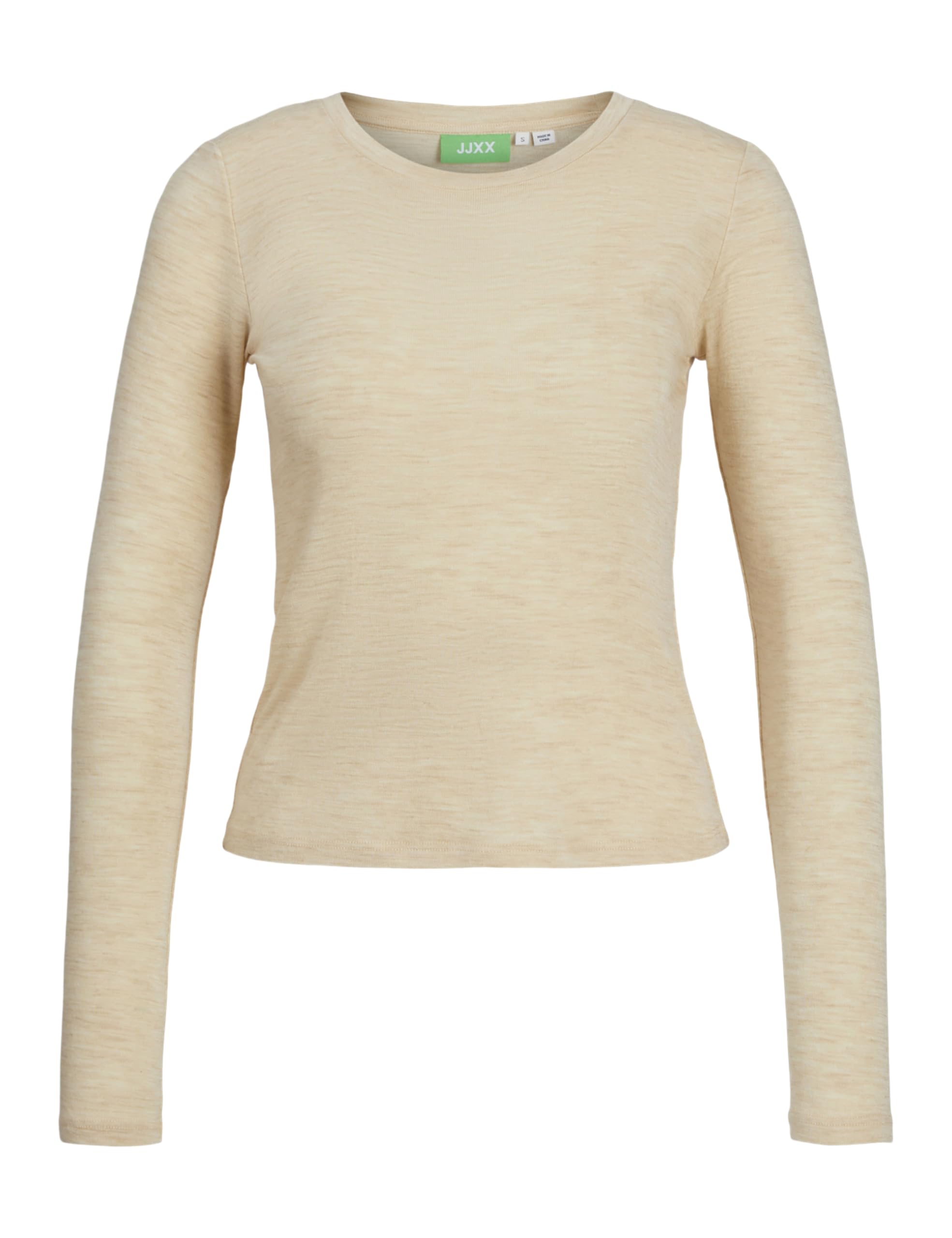 Jack&Jones JXZOE STR LS Wool Tee JRS SN, Oatmeal/Detail: Melange., M