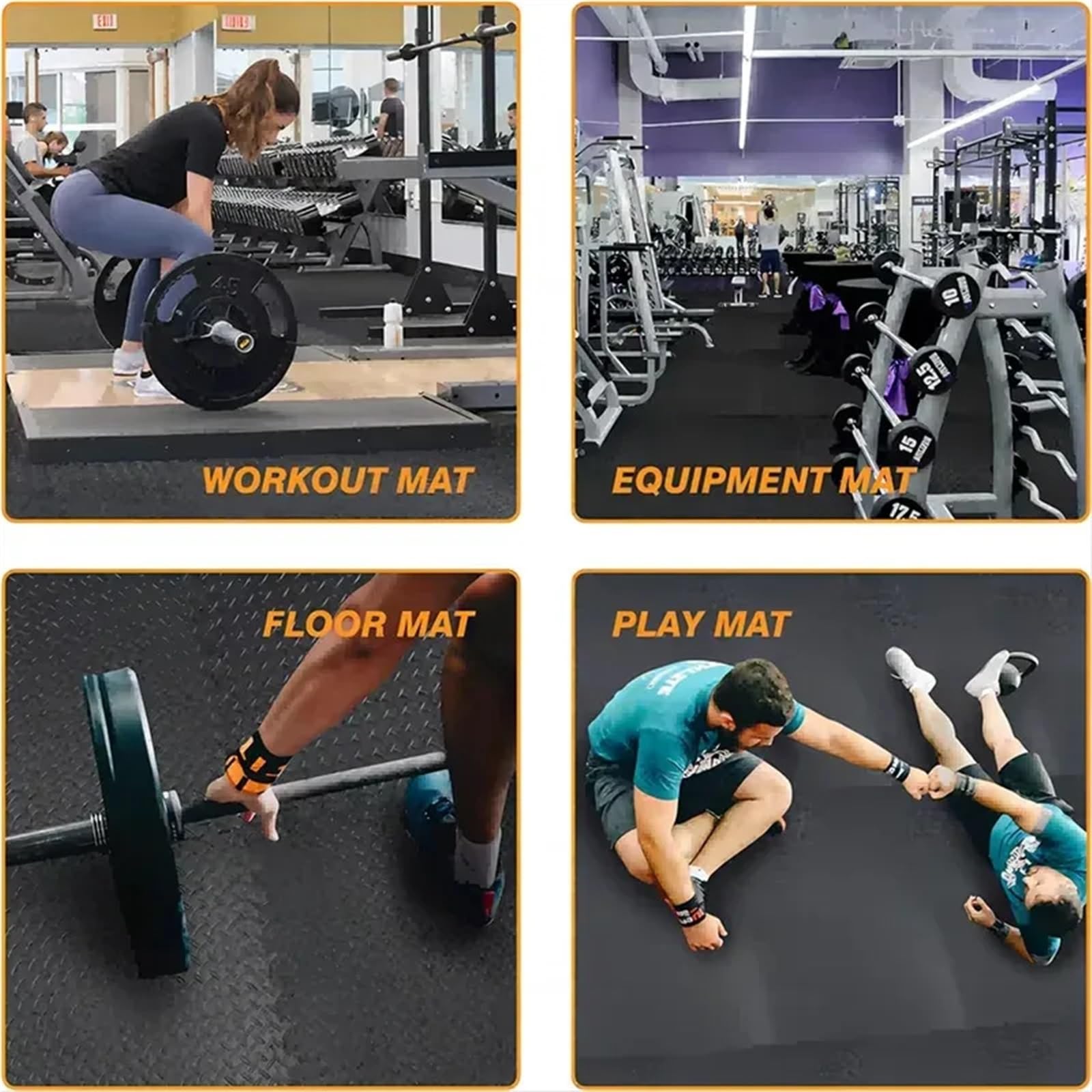 Esterilla Fitness Puzzle Esterilla de Espuma EVA entrelazada for Ejercicios de Fitness(Grey 12pcs)