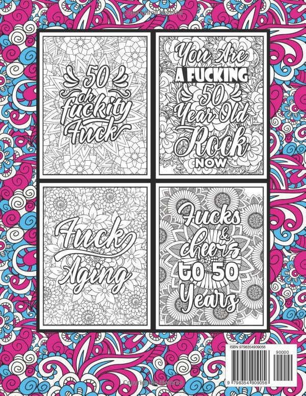 50th Birthday Gifts For Women: 50 Year Old Coloring Book: 50th Birthday Swear Word Coloring Book About Aging & Birthdays 50th Birthday Gifts For Men, ... & Grandpa for Stress Relief & Relaxation. image 3