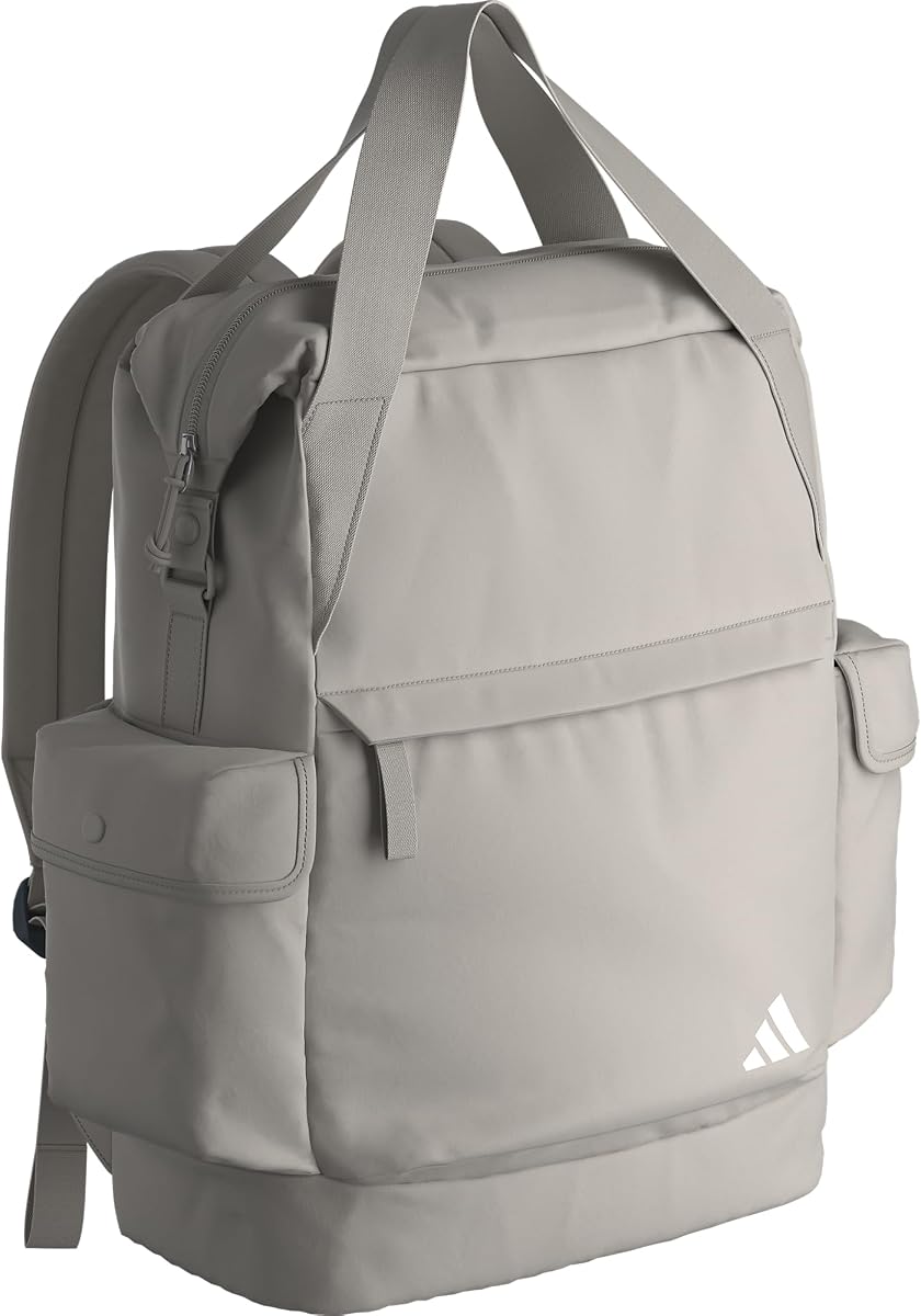 adidas Saturday Tote Backpack 23L | Padded 13-In. Laptop Sleeve, Gym to Classroom, Rolls With Your Suitcase, Carries Comfortably, School Gym & Travel Ready