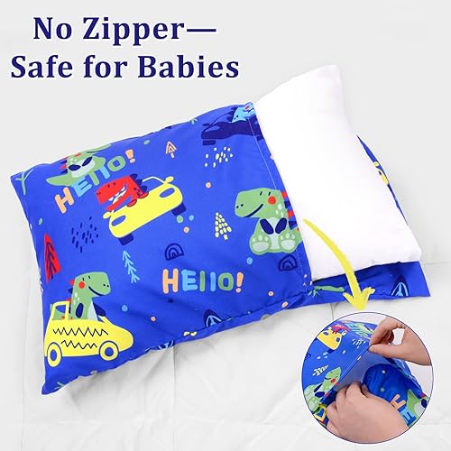 Miniatura 93 de Fundas de almohada para niños pequeños, paquete de 2 fundas de almohada para almohadas de 13 x 18 pulgadas o 12 x 16 pulgadas para ropa de cama