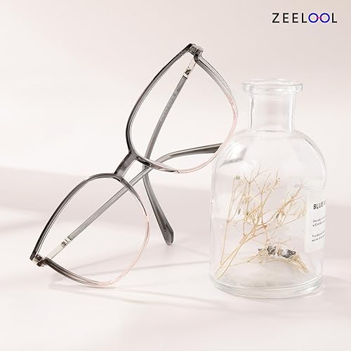 Miniatura 3 de Zeelool Gafas con filtro de luz azul, TR90 Marco de anteojos de ojo de gato para mujer Rodz ZJGT548130