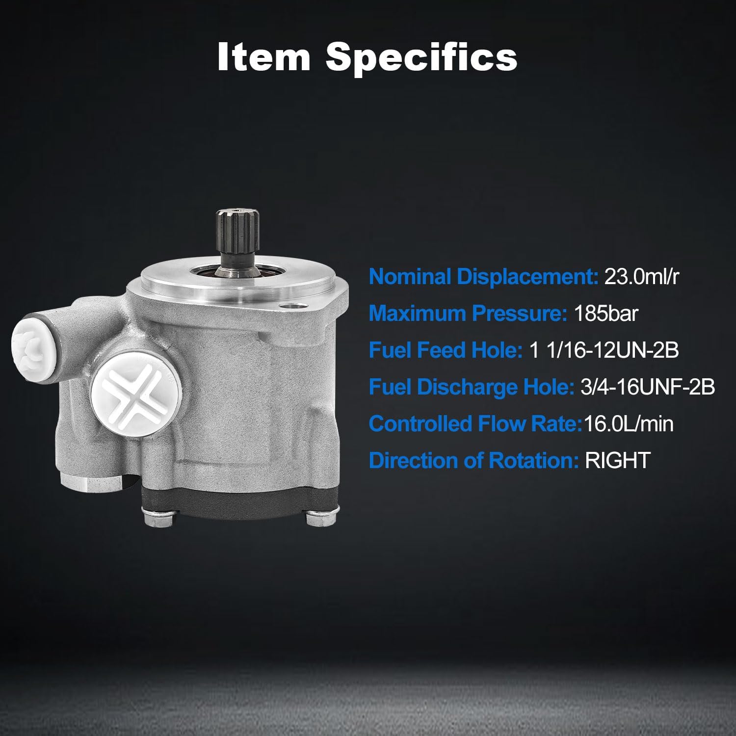 PEV221618R101 EV221618R101 Power Steering Pump Fit for Cummins ISX Pump Rotation: Right