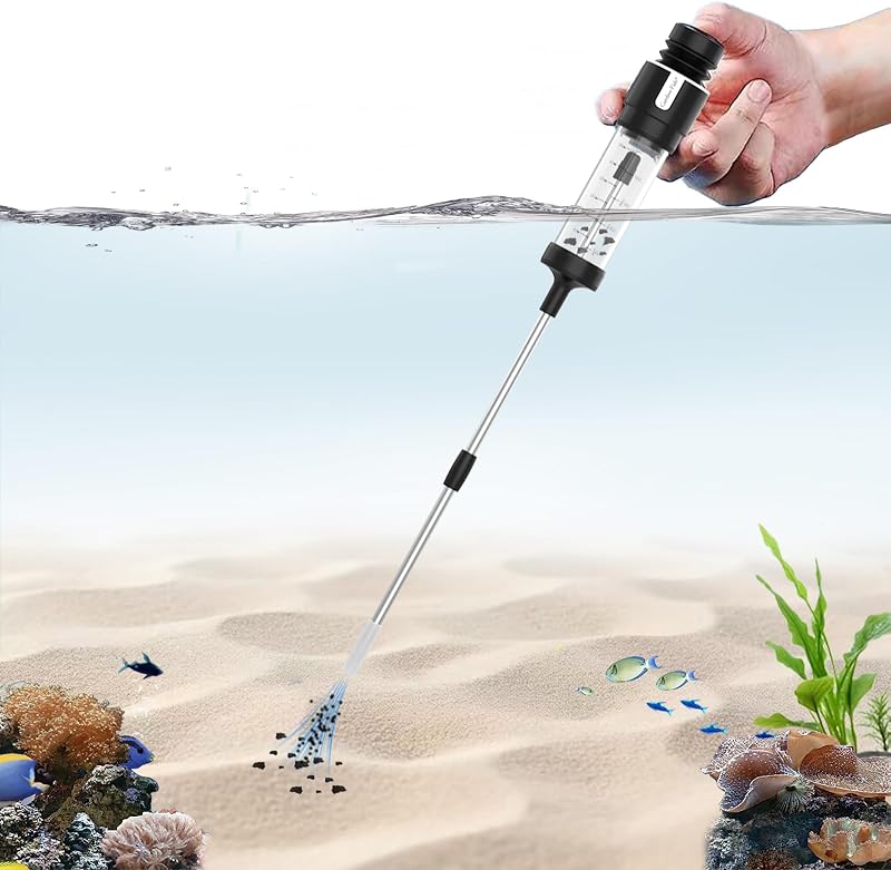 Sifão Aspirador para Aquário com Válvula Antirretorno e Tubo Ajustável Carefree Fish CF0012