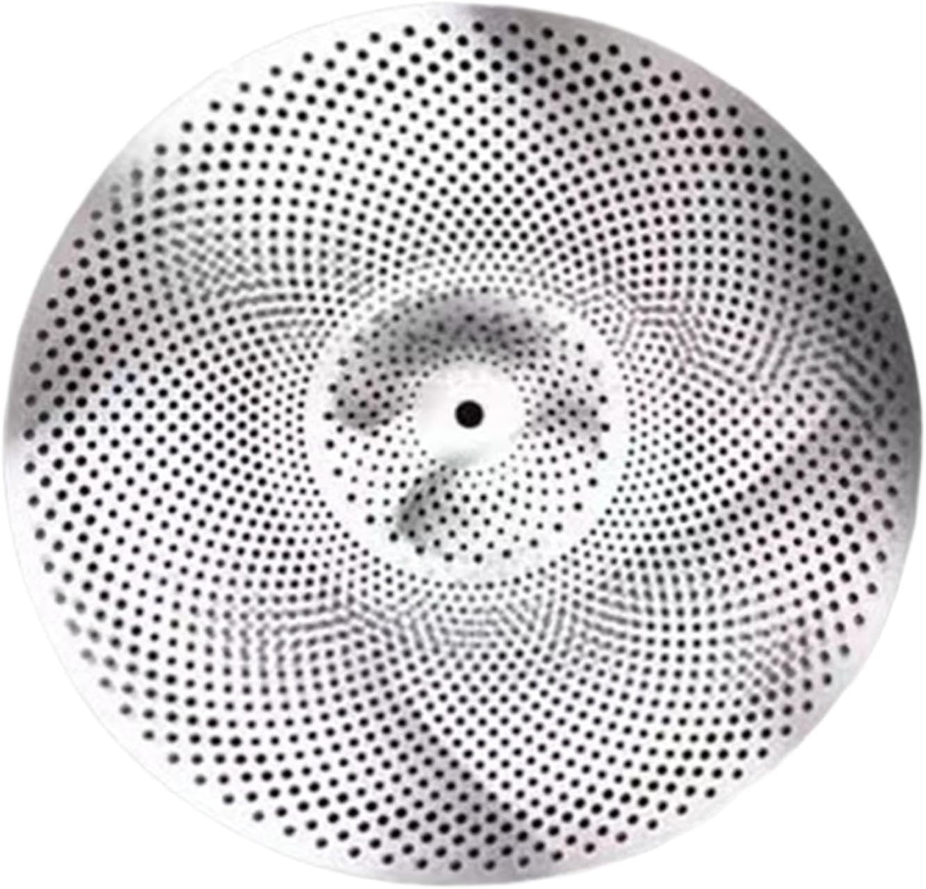 Drum Cymbal,Low Volume Practice Cymbal,Sturdy, Drum Accessories,Drummer Practice, Lightweight Quiet Cymbal for Beginners, 18inch