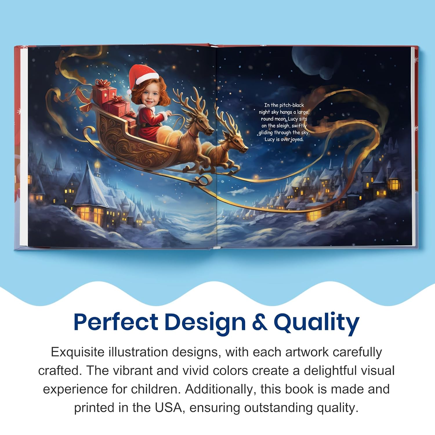 Personalized Children Story Books - Christmas Gift Journey - Customized Name & Photo - Baby Gifts - Children Bedtime Story - Elfink (Soft Cover)