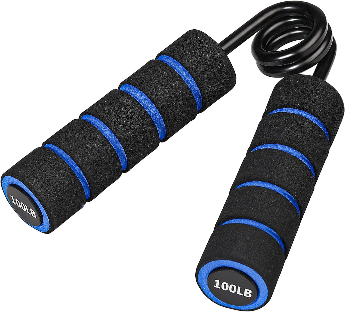 Grip Strength Training Device, 50LB300LB Metal Black Grip