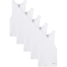 Von Dutch Mens Tank Tops - 5 Pack Soft Cotton A-Shirts for Men, Sleeveless Classic Mens Undershirts for Everyday Wear