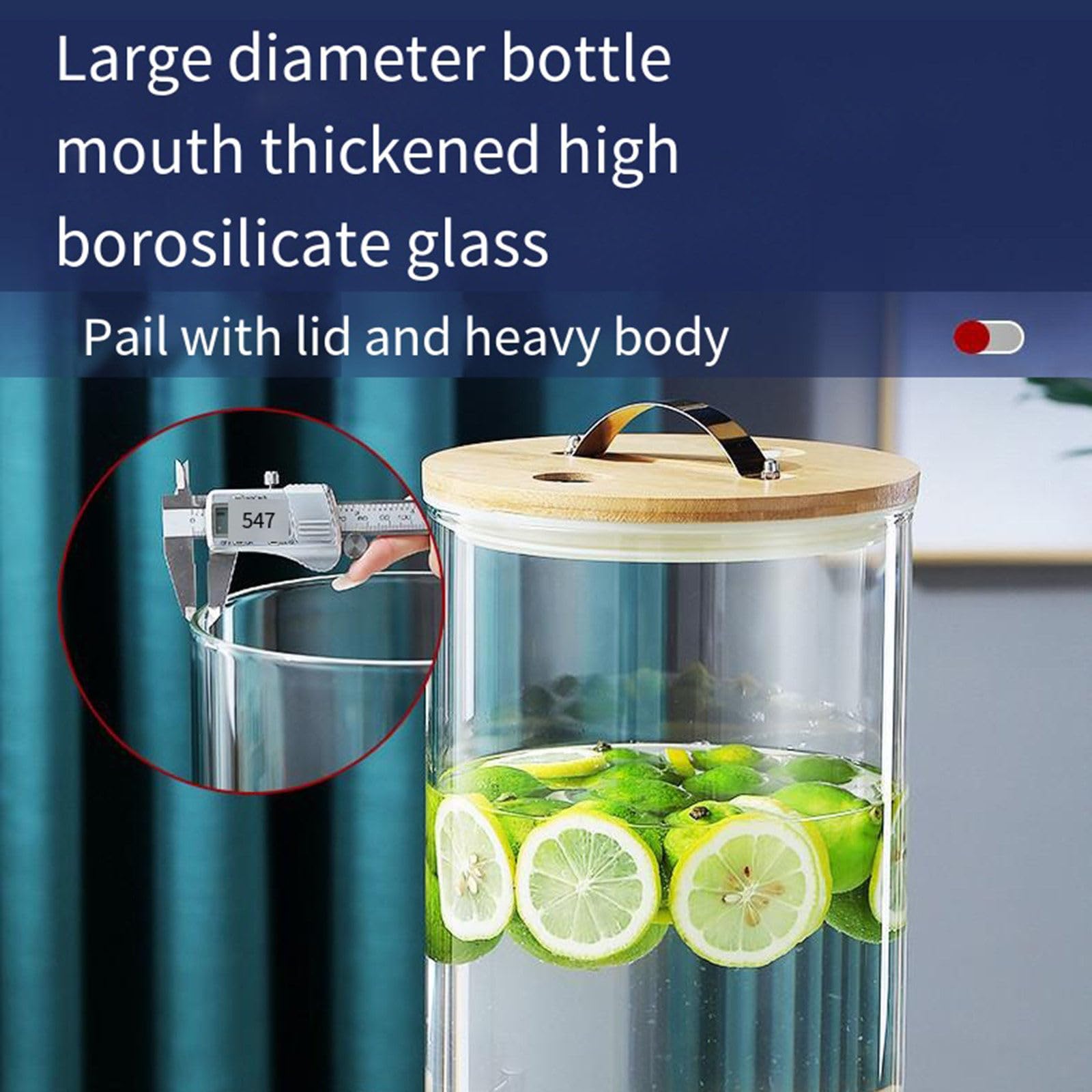 Dispensador de bebidas de gran capacidad para uso doméstico, ideal para bebidas refrigeradas, limonada y más