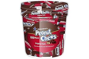 Goldberg's Peanut Chews: Bite-Sized Dark Chocolate Indulgence