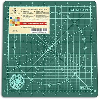 Rotating Self Healing Cutting Mat 8x8 (7" grids), Perfect for Quilting & Art Projects