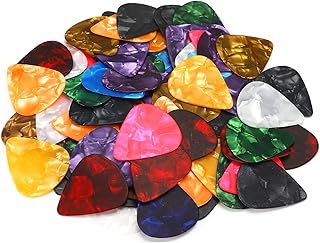 Augshy Guitar Picks, 150 Pack Premium Celluloid Guitar Pick Heavy Gauges Variety Pack for Acoustic Guitar, Electric Guitar, Bass(0.96mm)