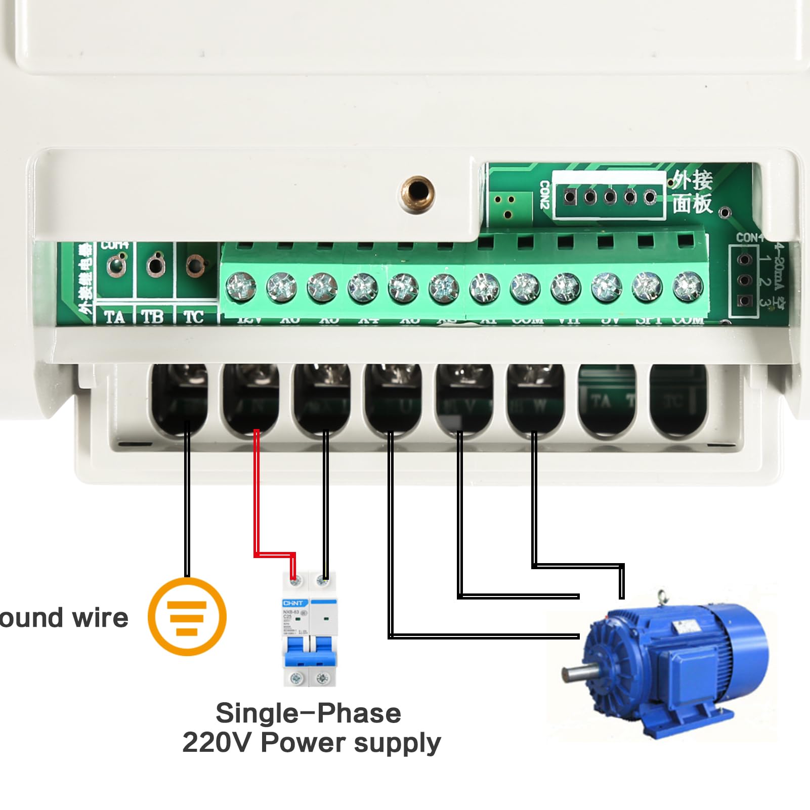 2.2KW 220V Variador de Frecuencia Monofasico Control de Velocidad