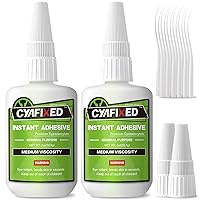 Vista 18 de Pegamento super líquido para plástico, cerámica, acuario, 113.6 gramos, adhesivo cianoacrilato transparente de espesor medio multiusos, pegamento CA