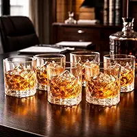 Conjunto de Copos Baixos Stella Wezen– Vidro Transparente, Design Elegante, Ideal para Água, Whisky e Drinks – Kit com 6 Copos