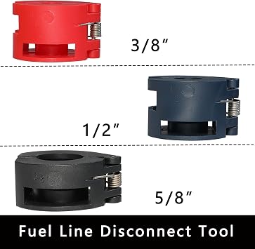DPTOOL Air Conditioning Line Disconnect Tool A/C Fuel line Remover | Spring Lock Coupler Set Compatible with GM Replacement for Ford Compatible with Chrysler