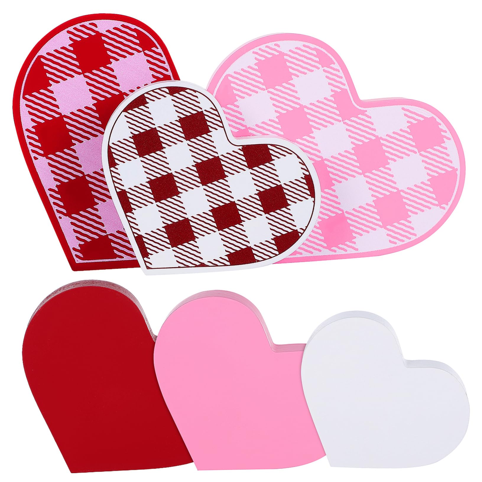 Herzförmige Valentinstags Tischdekoration, 6 Stück | Tischornamente für Paare, Passende Wahl für Hochzeiten und Verschiedene Anlässe, Elegantes Design
